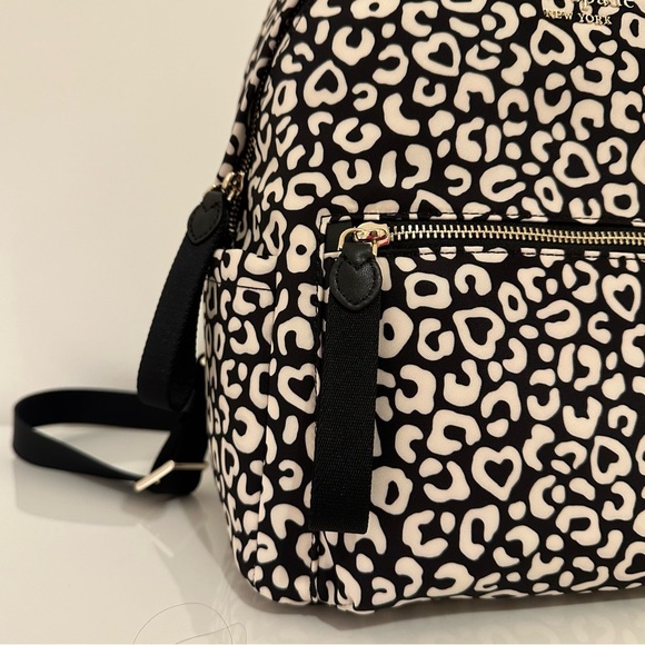 Kate Spade New York Chelsea Leopard Heart Medium Backpack - Picture 9 of 13